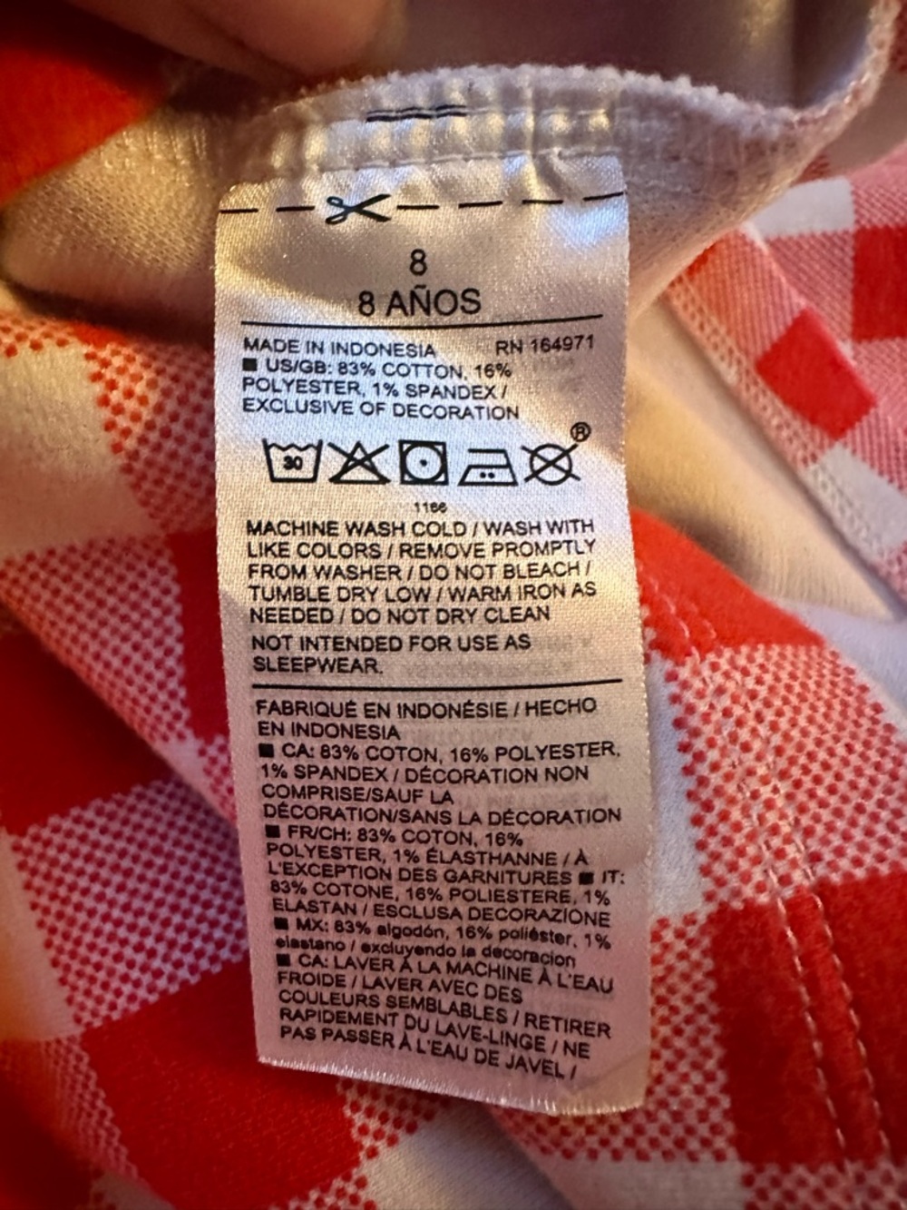 Janie and Jack Red Gingham Ponte Dress | Girls size 8 | EUC ♥️ - Picture 7 of 7